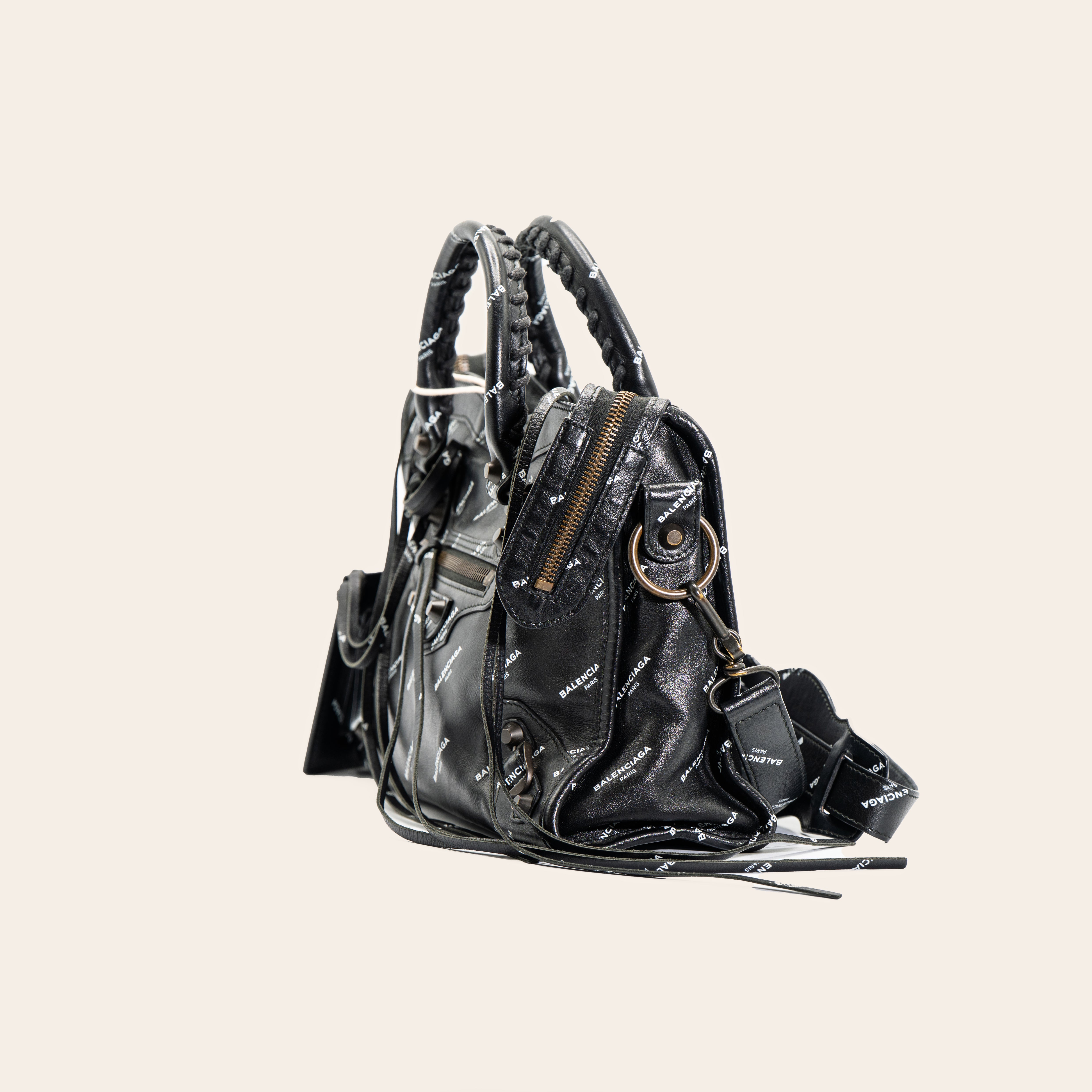 BALENCIAGA Le City Black Logo Small
